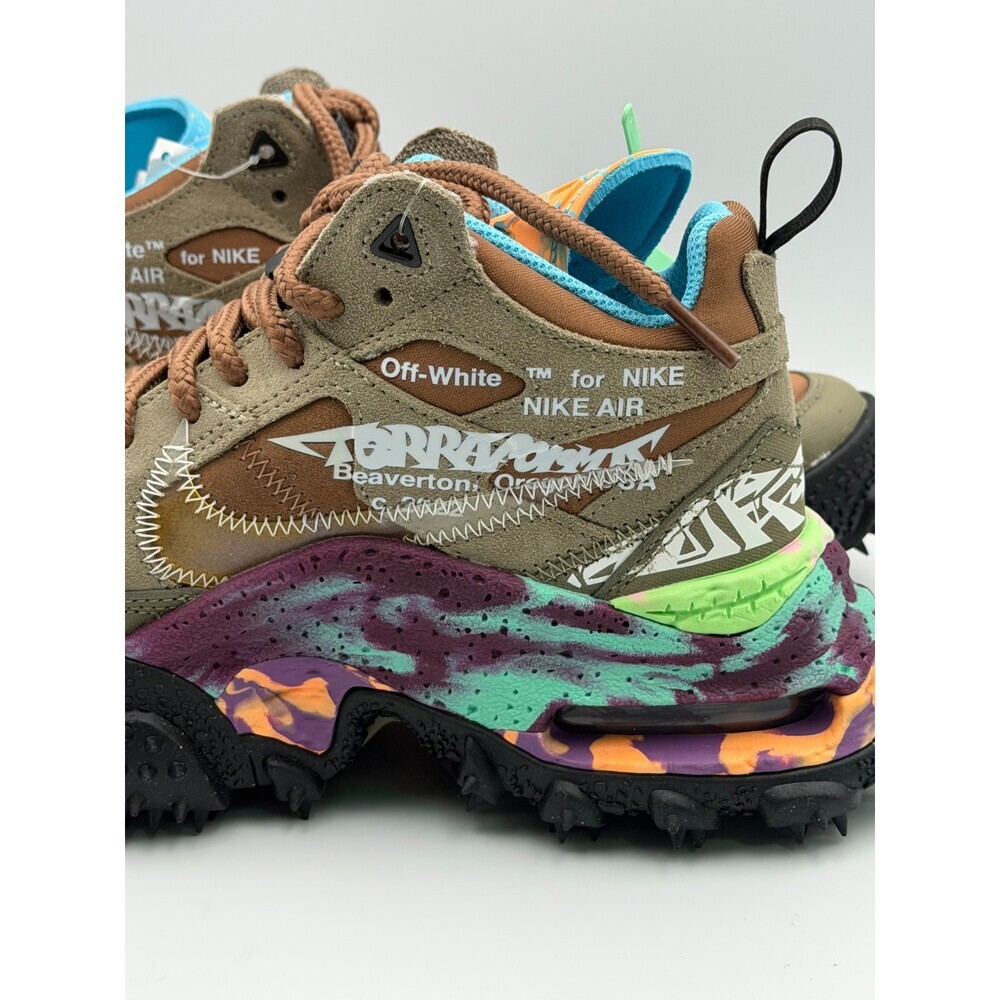 Off-White X Nike Air Terra Forma Sneakers Men's 6 Archaed Brown Green DQ1615-200 - Picture 10 of 15